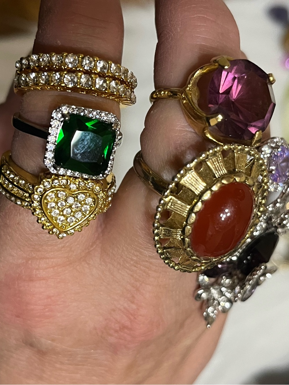 17 Sparkling Rings Lot - Picture 13 of 14